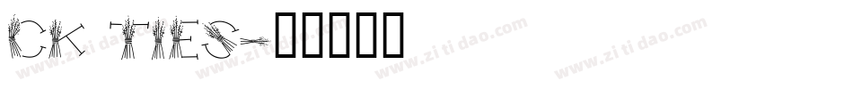 CK Ties字体转换